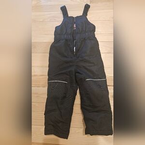 Kids Black Snow/Ski Pants with Reflective Trim